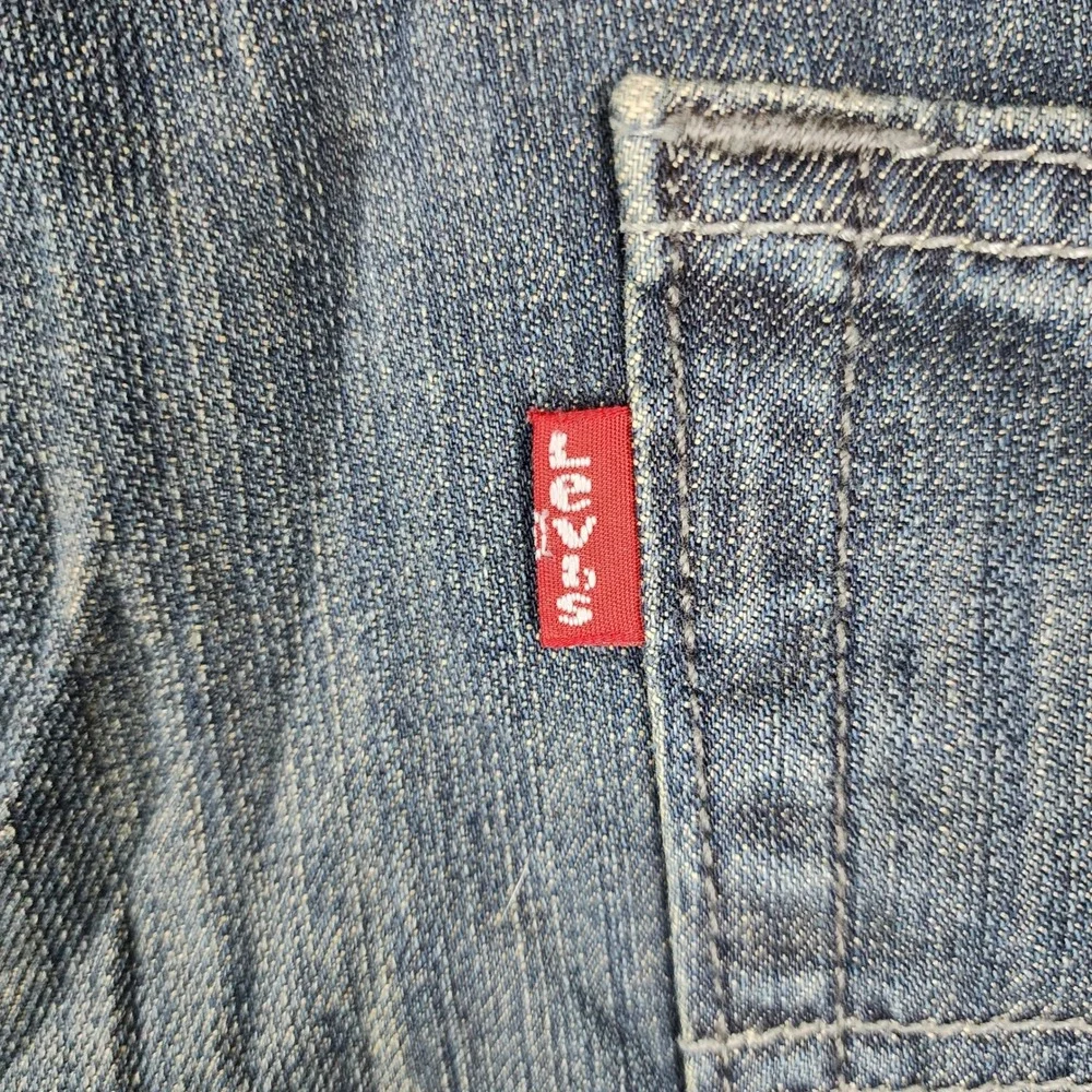 Levi's 514 Straight‎ Fit Jeans Mens 42x30 Blue Medium Wash Denim 00514-0291